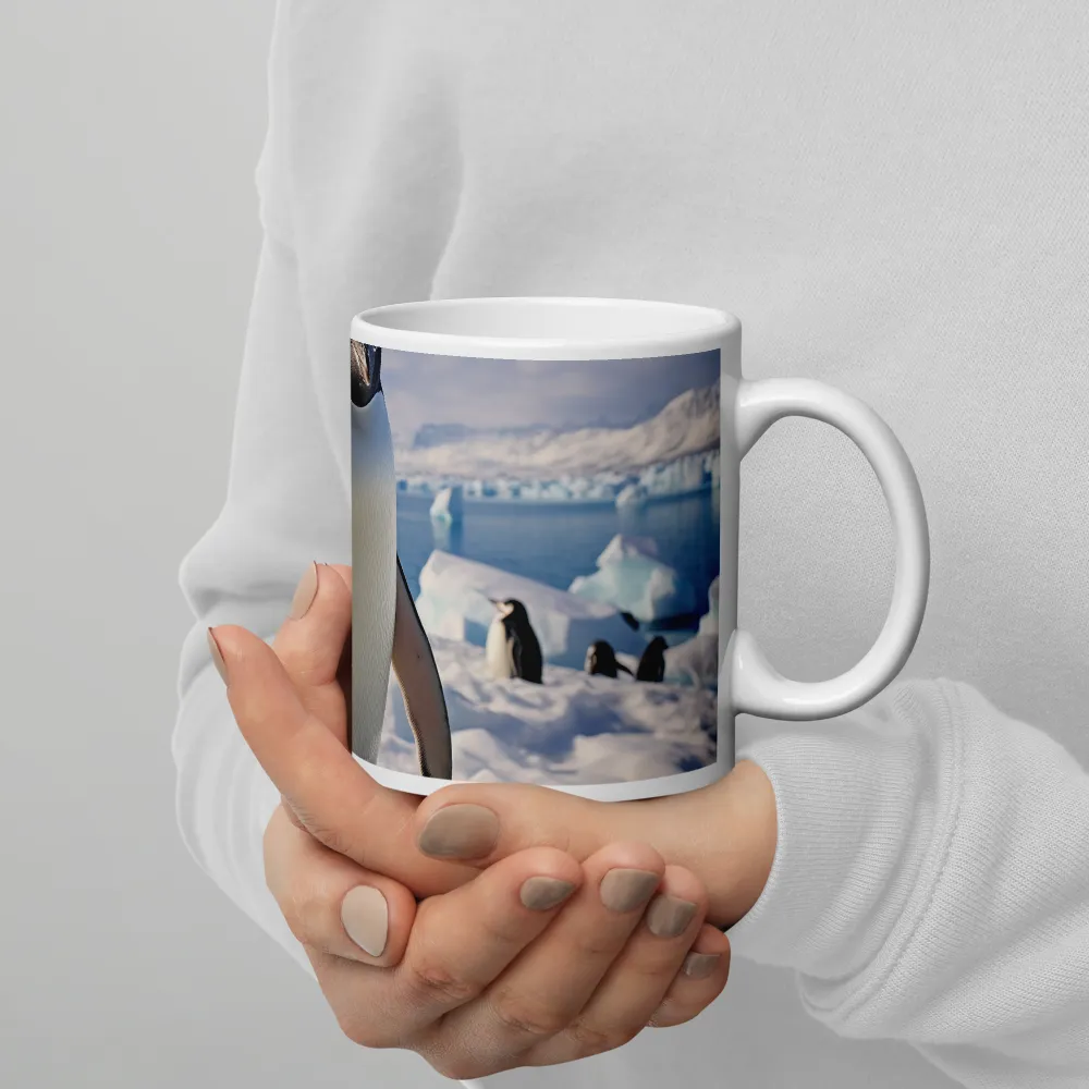 Solitary Majesty: Arctic Penguin on Ice | Mugs | Multiple Sizes & Colors