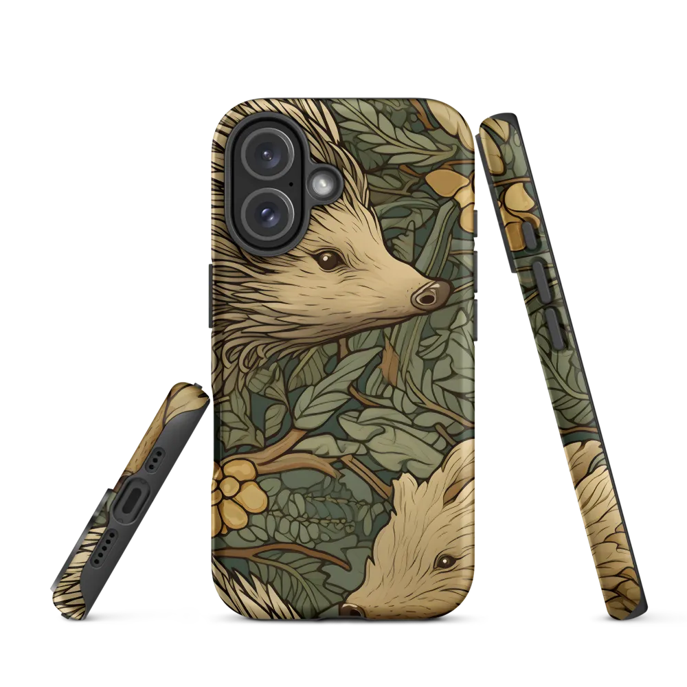 Whimsical Hedgehog Garden | Phone Case |  16 | Tough Case | Matte