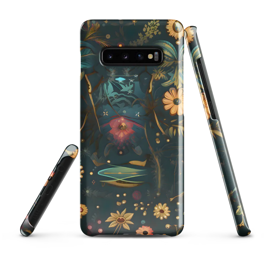 Whimsy in Flora: An Art Nouveau Journey | Phone Case |  S10 Plus | Snap Case | Glossy