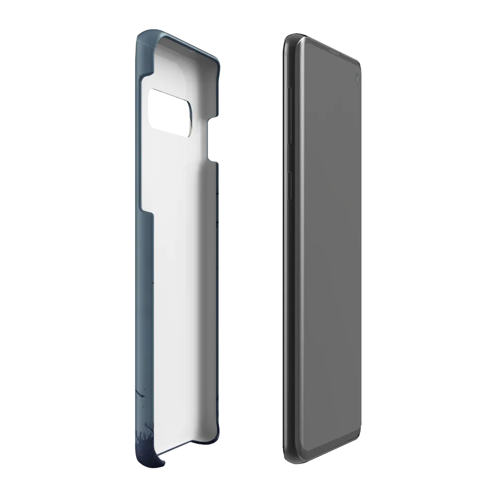 Contemplative Robot in a Barren Landscape | Phone Case |  S10 Plus | Snap Case | Matte