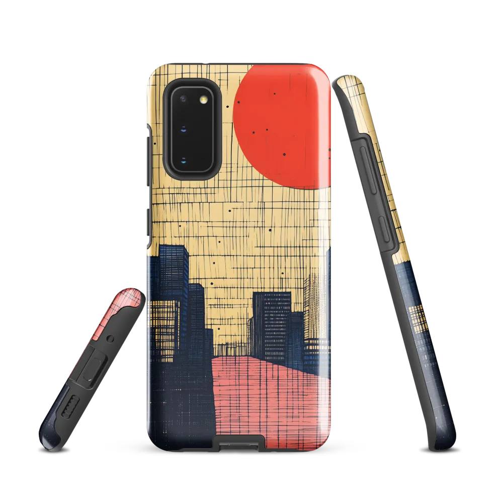 Urban Echoes: A Minimalist Cityscape