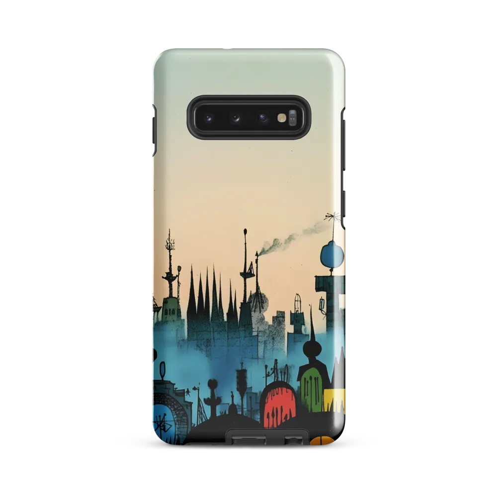 Whimsical Cityscape | Phone Case |  S10 Plus | Tough Case | Glossy