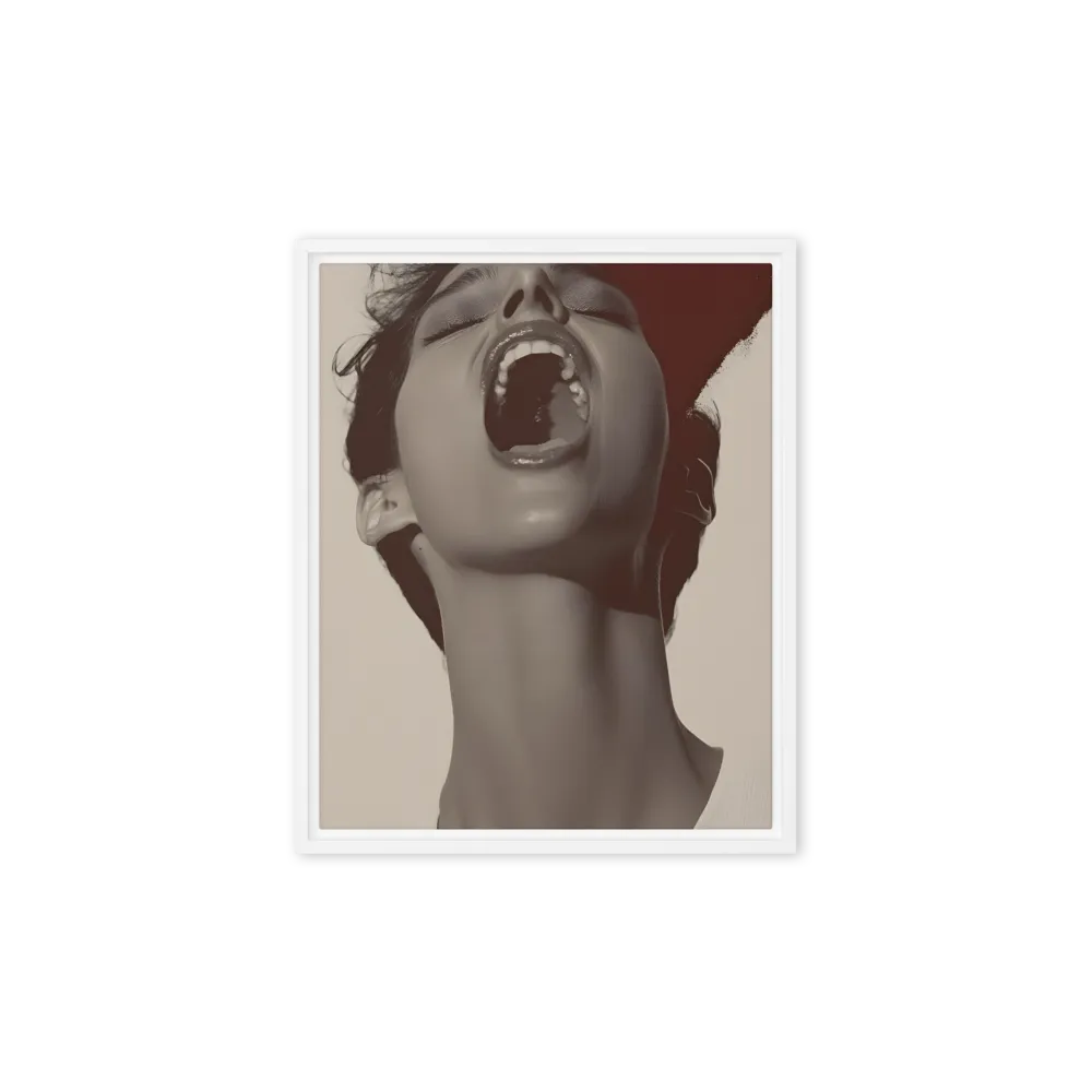 Echoes of Emotion | Canvas with White Frame | 8″×10″