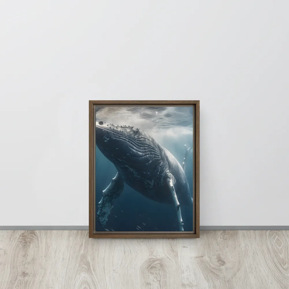 Graced by the Depths | Canvas with Brown Frame | 11″×14″