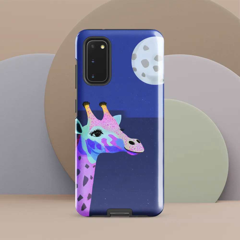 Whimsical Giraffe Under the Stars