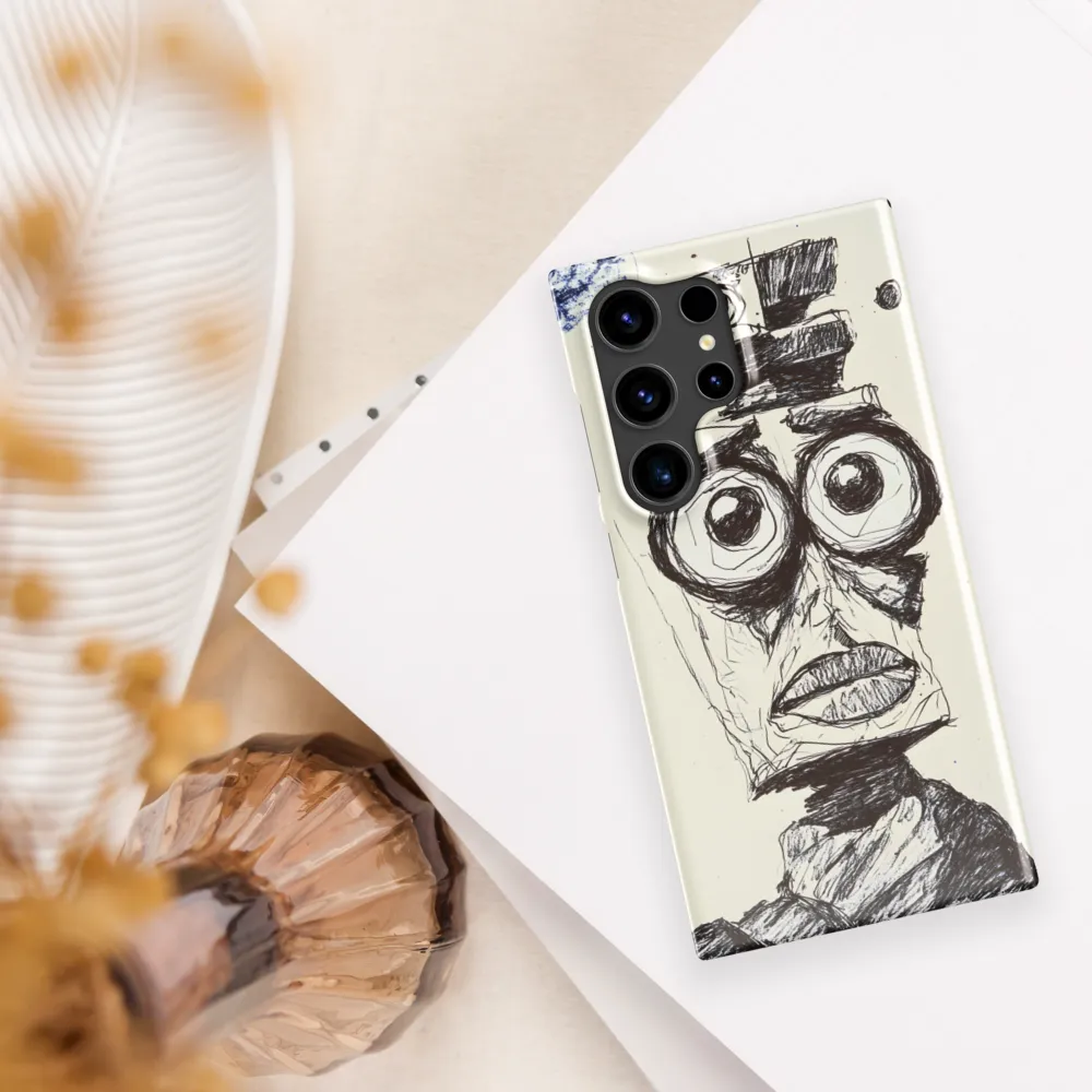 Abstract Surrealist Figure in Cubism | Phone Case |  S24 Ultra | Snap Case | Glossy