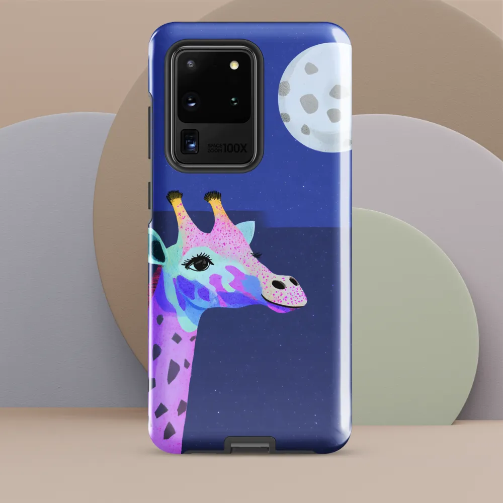 Whimsical Giraffe Under the Stars