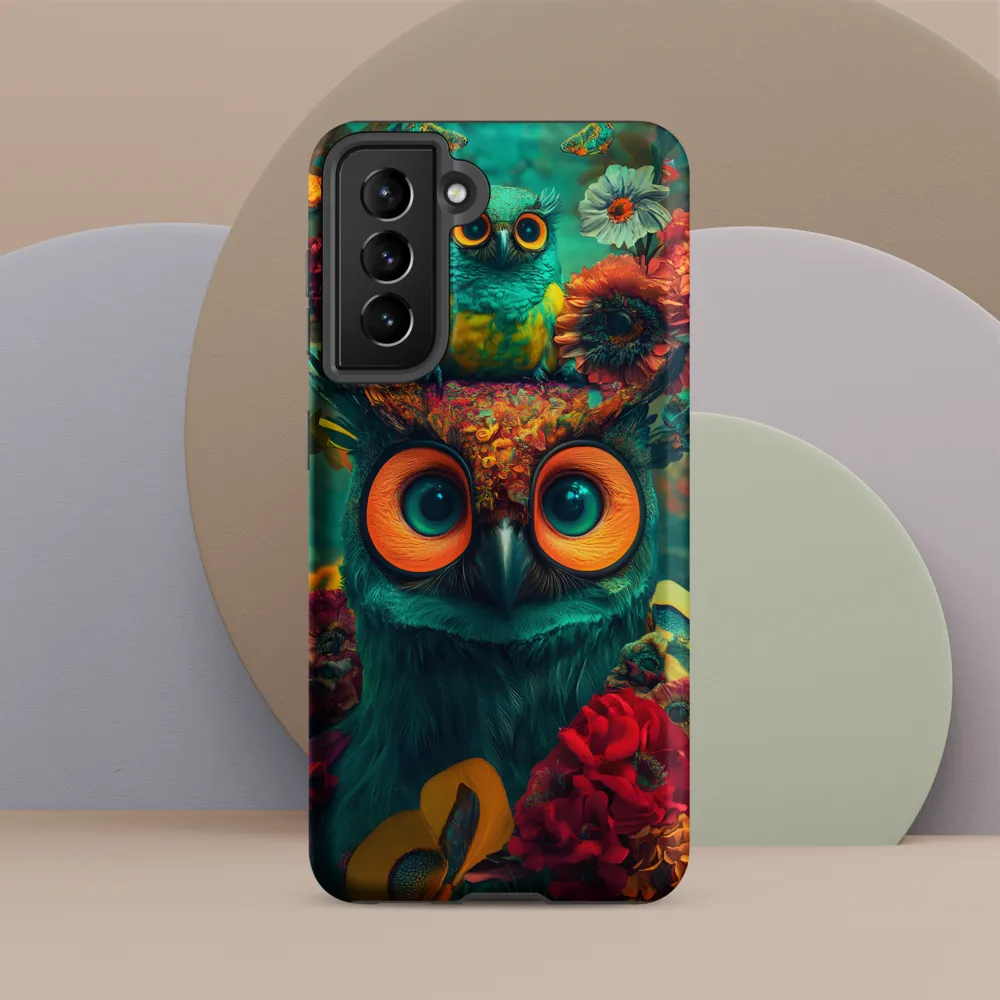 Majestic Harmony: The Floral Owl