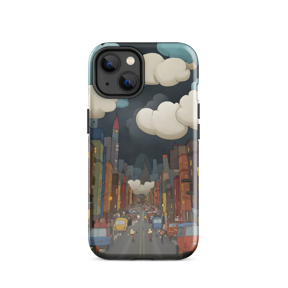 Urban Symphony: A City Awakens at Dusk | Phone Case |  14 | Tough Case | Glossy