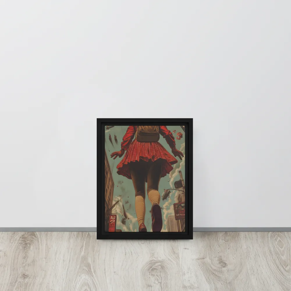Flight of the Urban Dreamer | Canvas with Black Frame | 9″×12″
