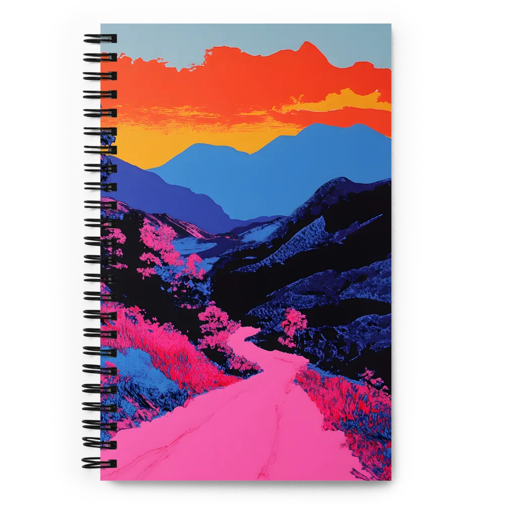 Ethereal Landscape in Vivid Hues | Spiral Notebook