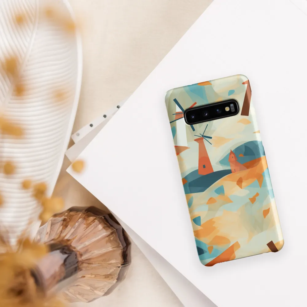 Whimsical Windmills in a Tranquil Landscape