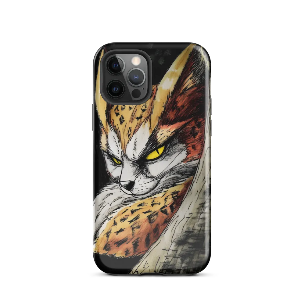 Fierce Gaze of the Wild Cat