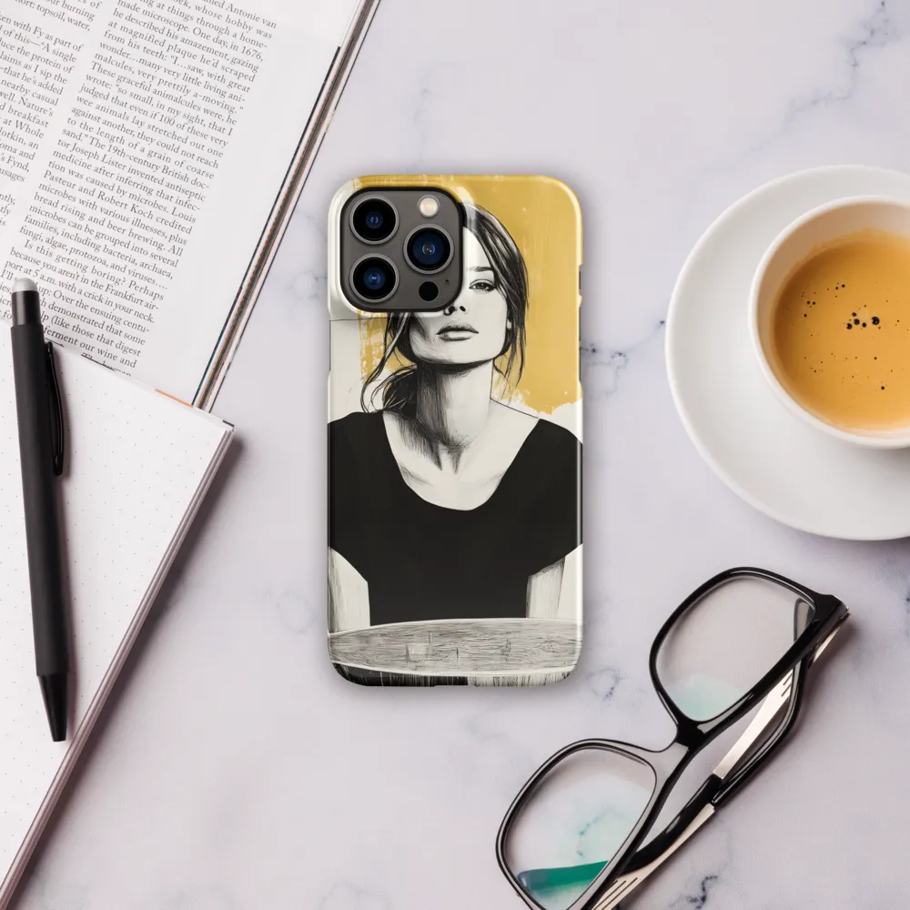 Golden Serenity: A Minimalist Portrait