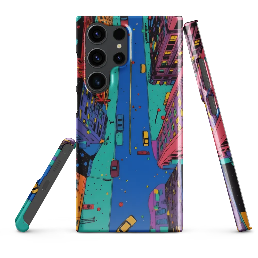 Aerial Dreamscape: The Pulse of Urban Life | Phone Case |  S23 Ultra | Snap Case | Glossy