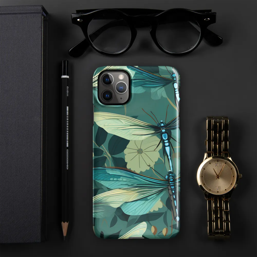 Whispers of Nature: Dragonflies in Harmony | Phone Case |  11 Pro Max | Snap Case | Glossy