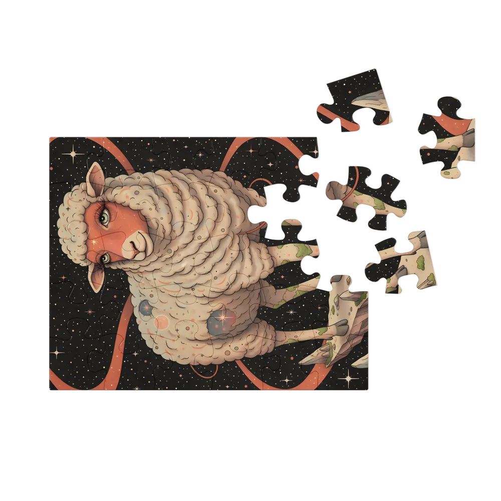Celestial Sheep 
 Jigsaw Puzzle in Tin Box
