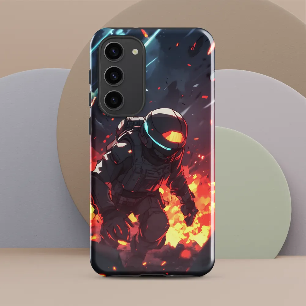Astronaut Amidst Chaos