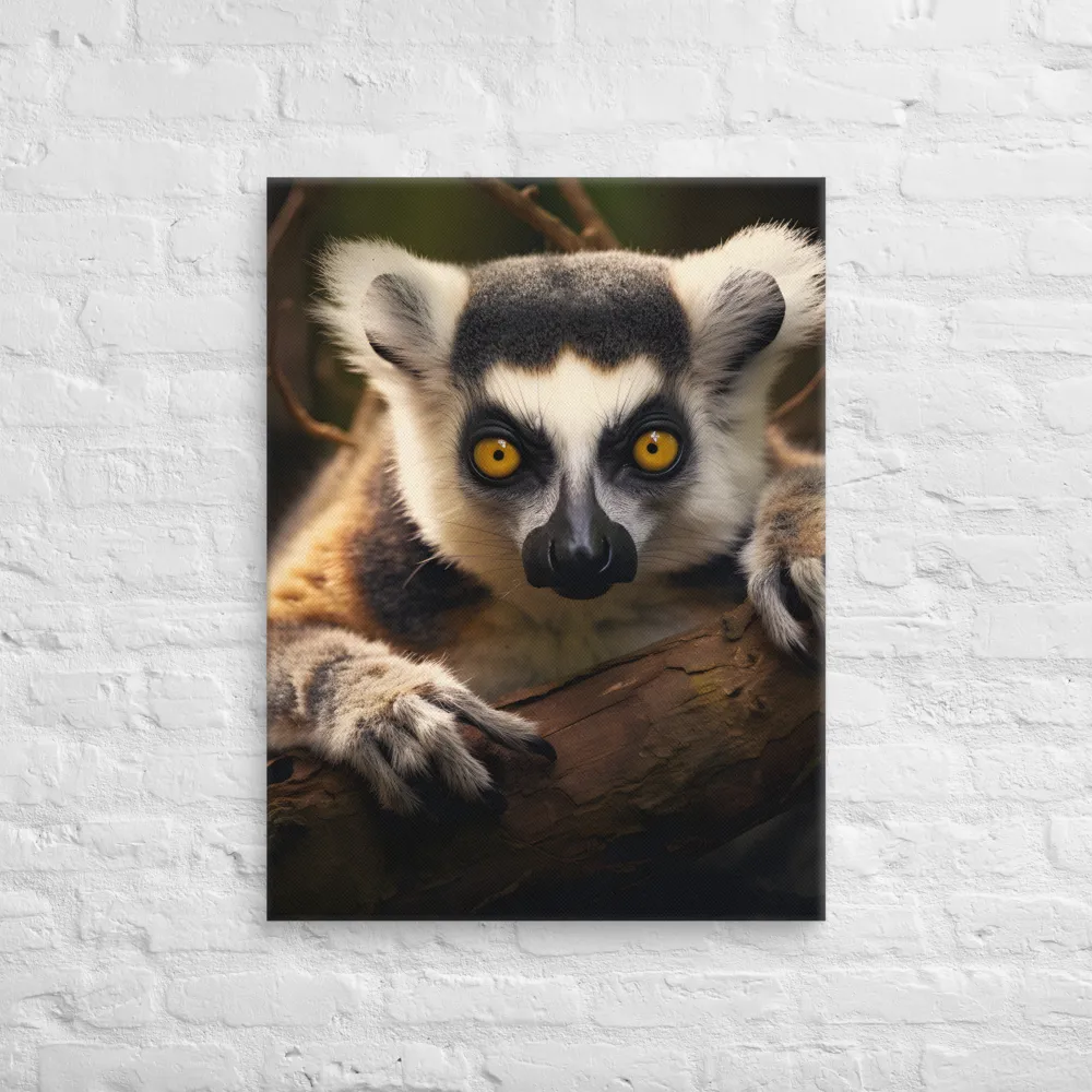 The Watchful Lemur | Canvas | 24″×32″