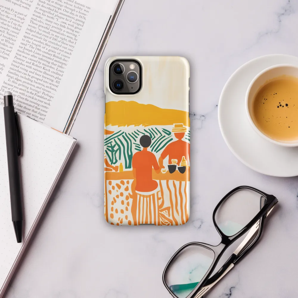 Summer Vibes: Café Conversations | Phone Case |  11 Pro Max | Snap Case | Glossy