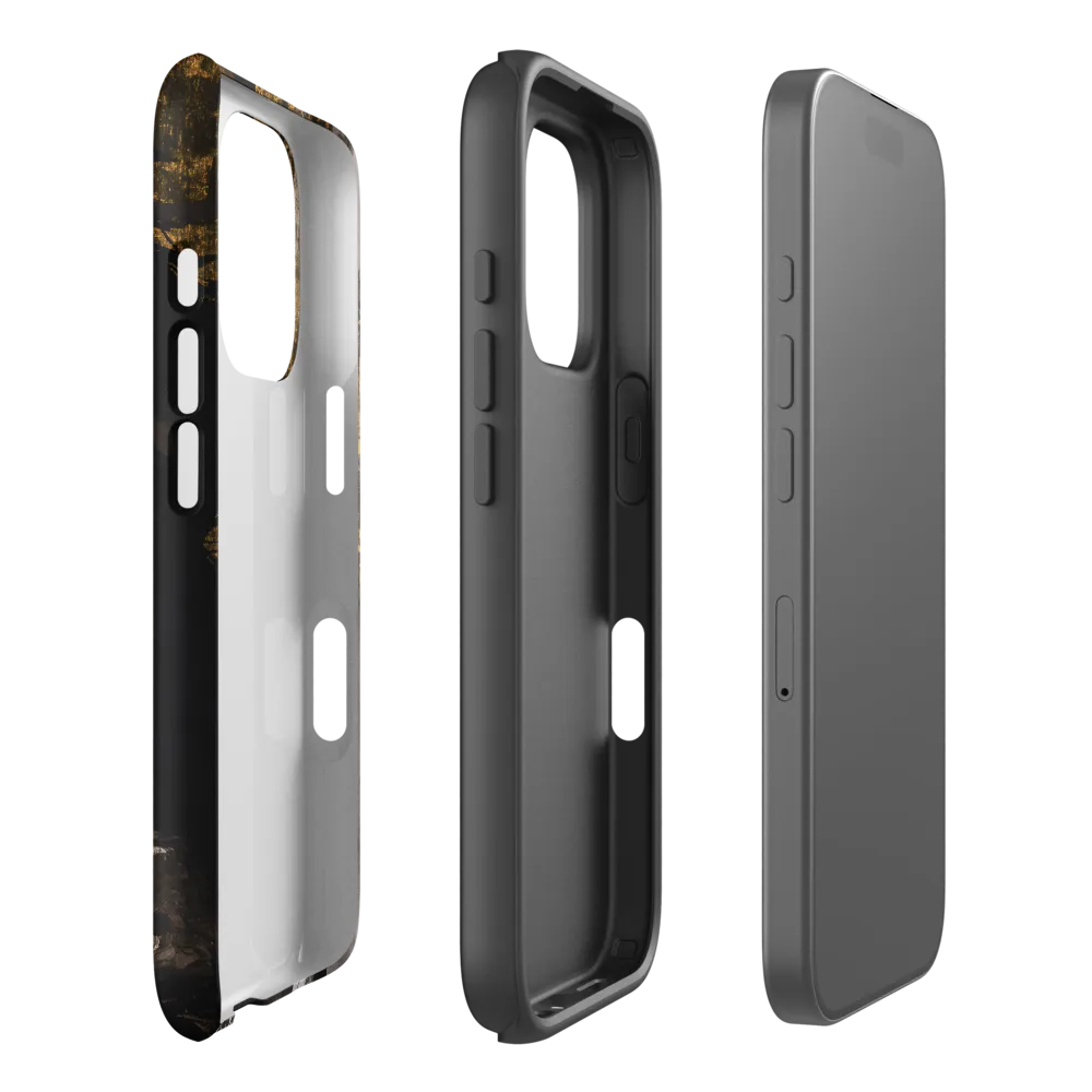Golden Elegance: A Modern Profile Portrait