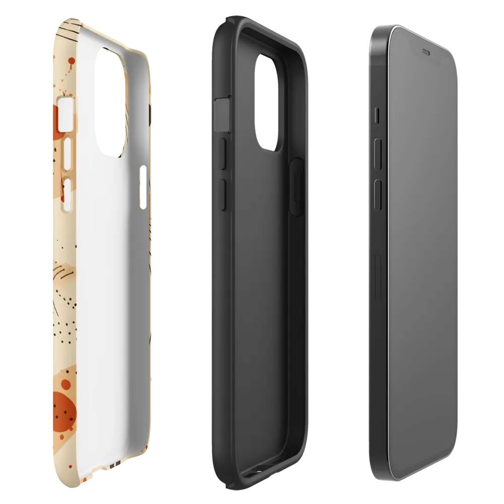 Playful Patterns in Earth Tones | Phone Case |  12 Pro Max | Tough Case | Matte