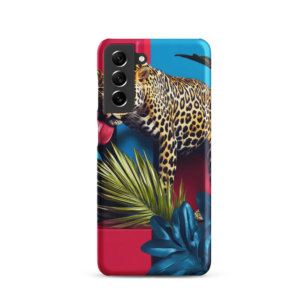 Playful Leopard in Vibrant Paradise