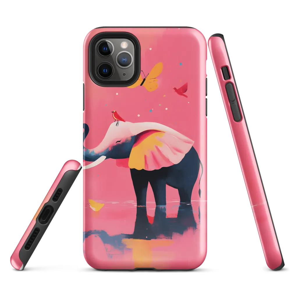 Whimsical Serenity: The Playful Elephant | Phone Case |  11 Pro Max | Tough Case | Glossy