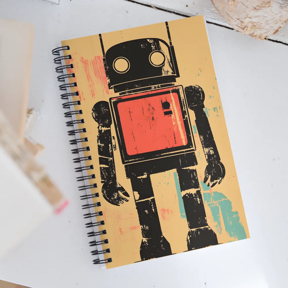 The Retro Robot | Spiral Notebook