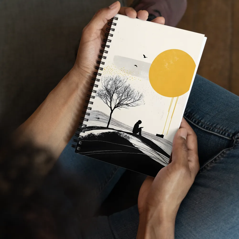 Solitude Under the Sun | Spiral Notebook