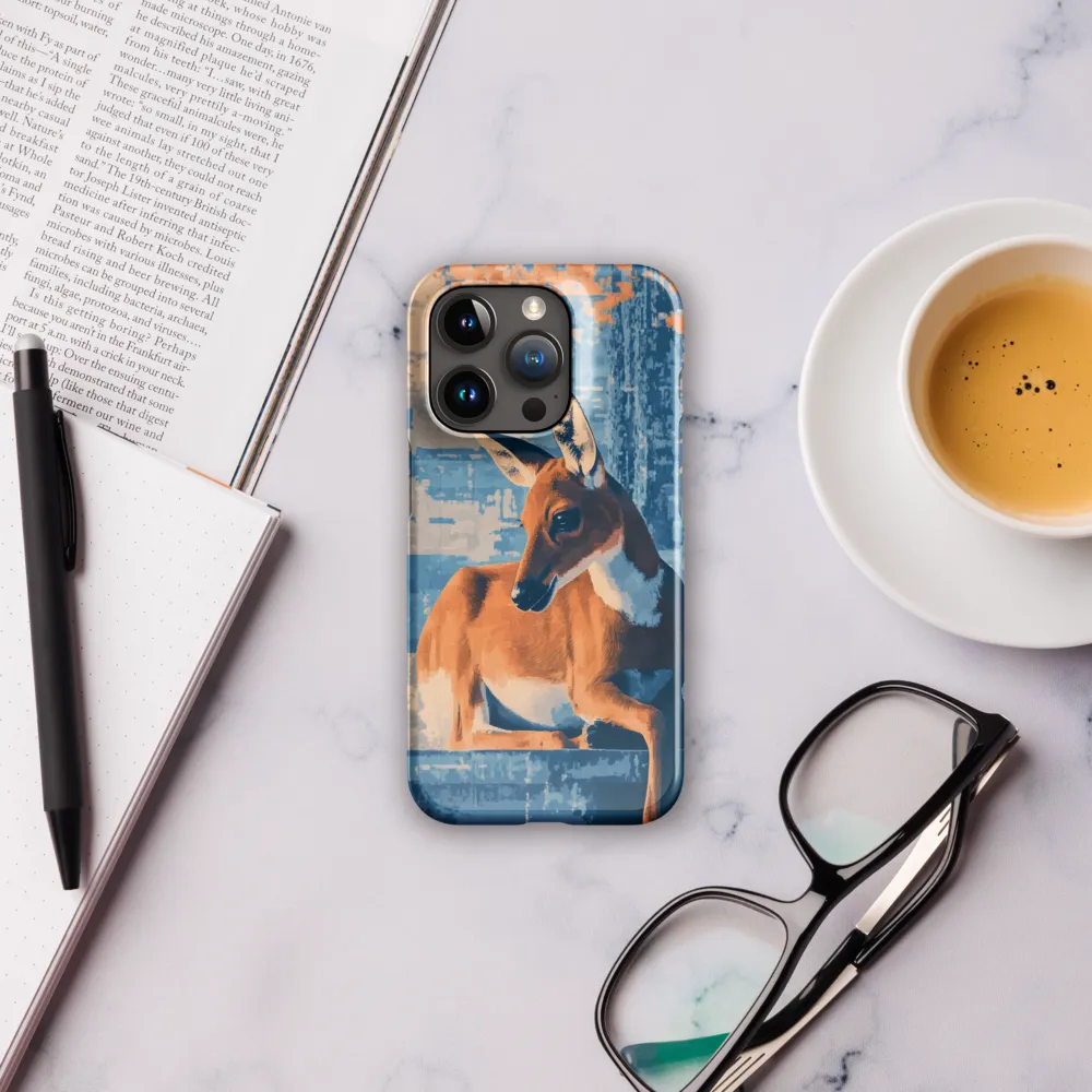 Serenity in Color: The Reclining Deer | Phone Case |  15 Pro | Snap Case | Glossy