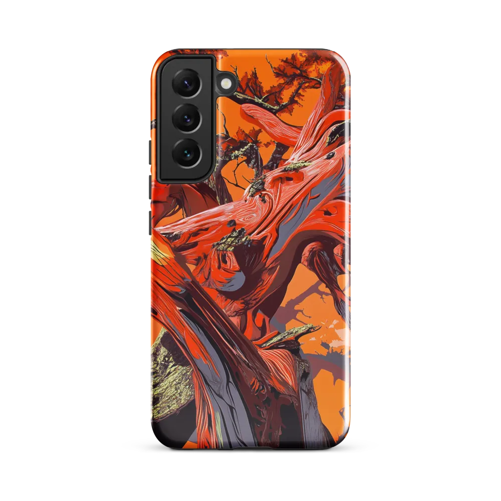 Life in Motion: An Abstract Tree | Phone Case |  S22 Plus | Tough Case | Glossy
