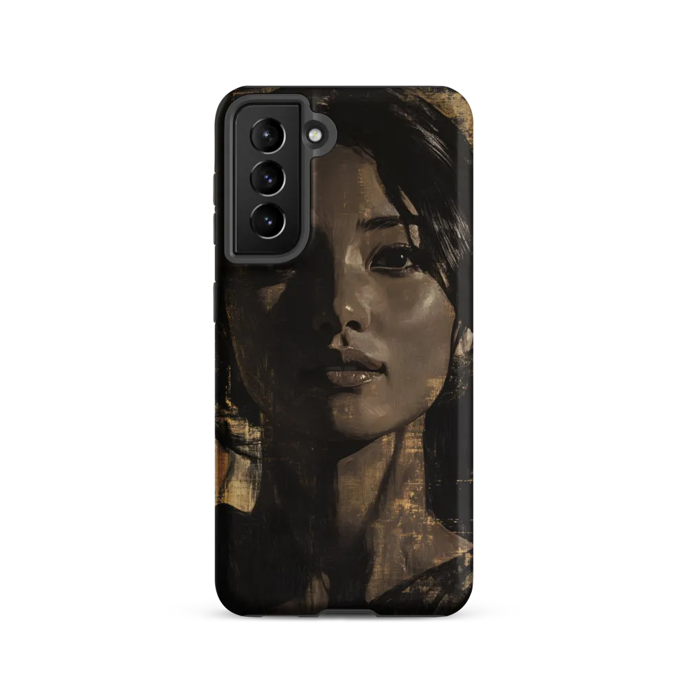 Golden Gaze: A Contemporary Portrait