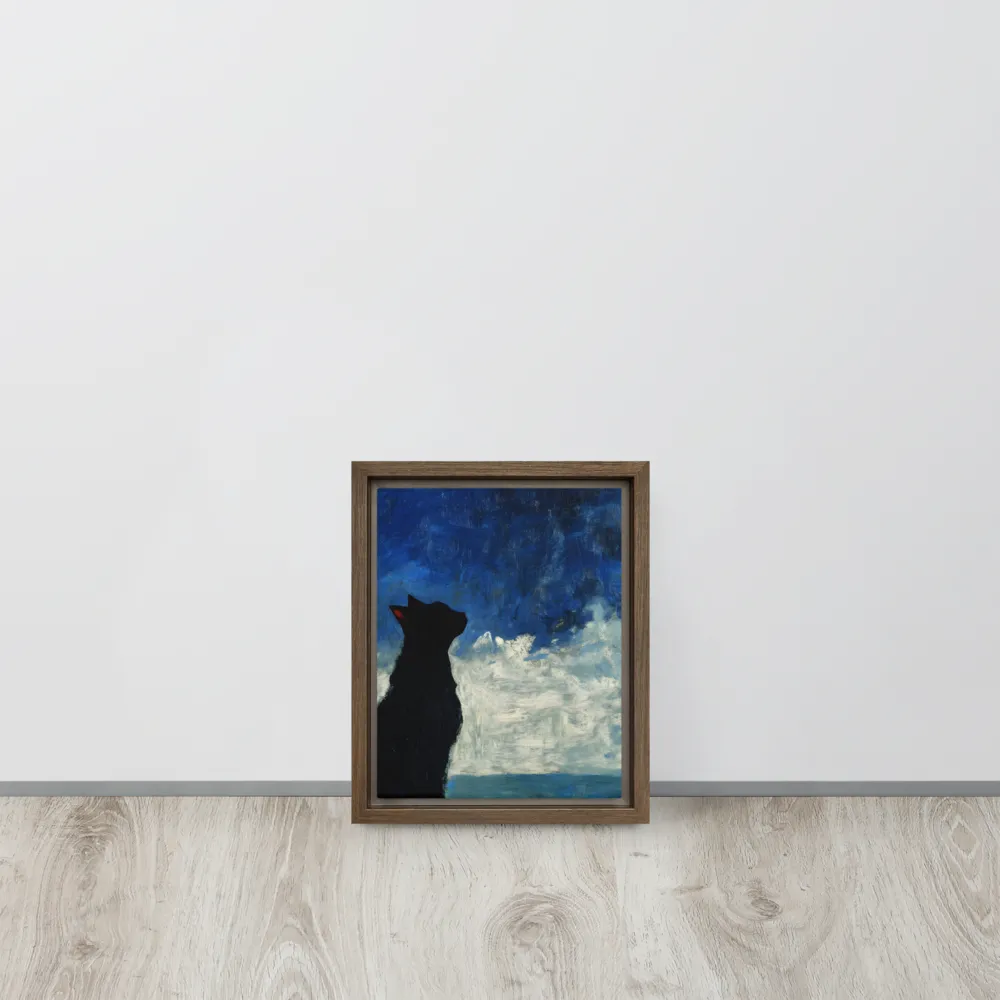 Serenade of the Night | Canvas with Brown Frame | 8″×10″