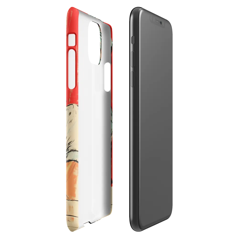 Contemplation in Red | Phone Case |  11 Pro Max | Snap Case | Glossy