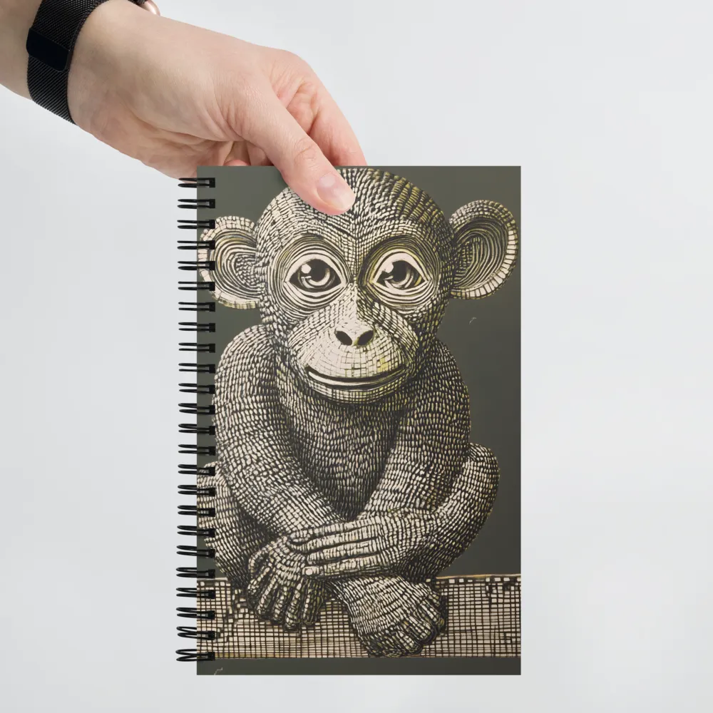 Intricate Primate Portrait | Spiral Notebook