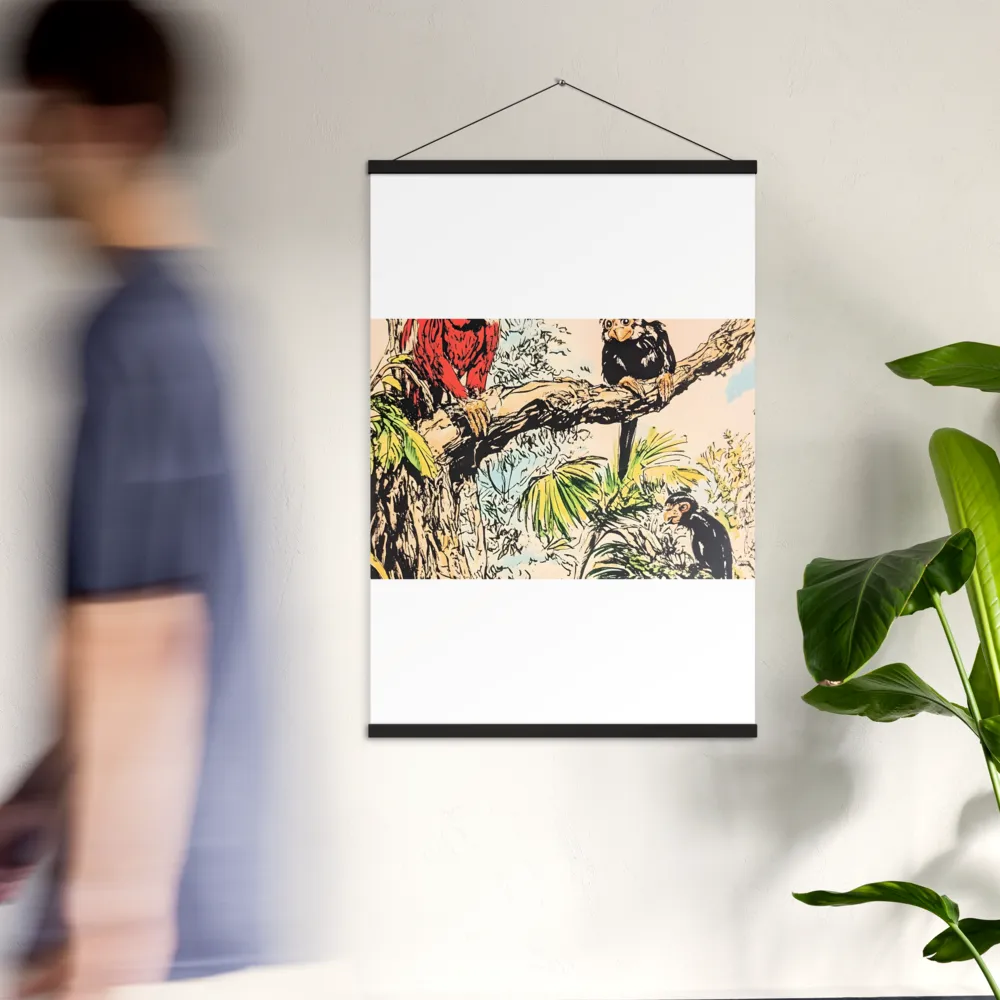 Jungle Harmony | Poster With Black Wood Hanger | 24″×36″