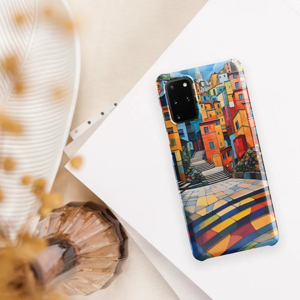 Vibrant Village: A Cubist Journey