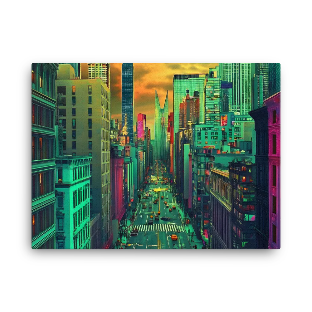 Urban Surrealism: Neon Dreams | Thin Canvas | 18″×24″