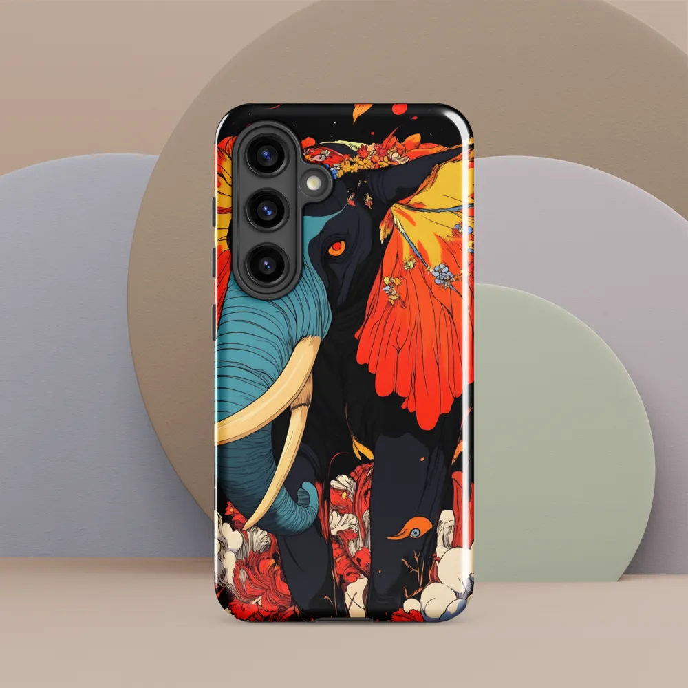 Majesty of the Floral Elephant | Phone Case |  S24 | Tough Case | Glossy