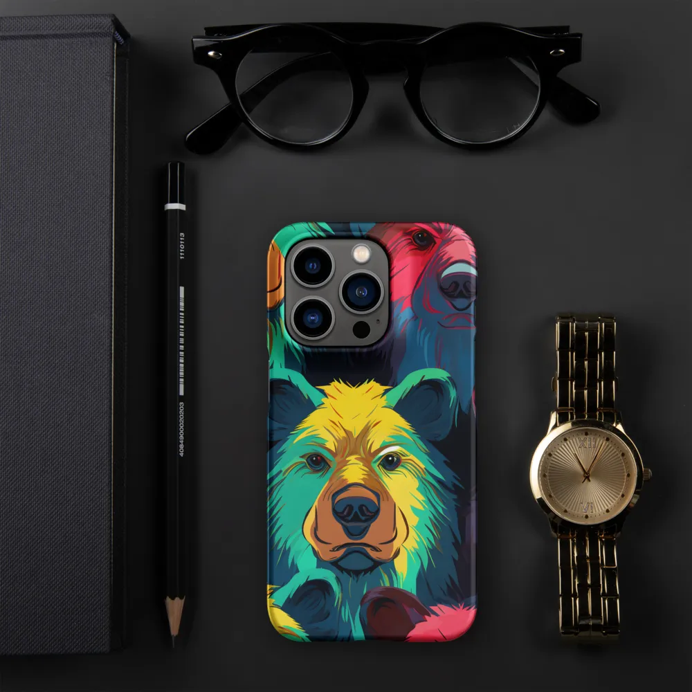 The Colorful Essence of Bears | Phone Case |  14 Pro | Snap Case | Matte