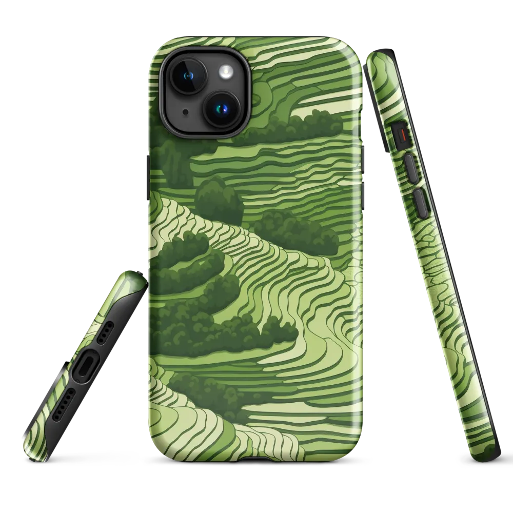 Waves of Green: An Abstract Landscape