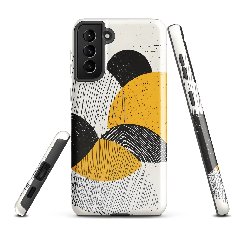 Dynamic Harmony in Black and Yellow