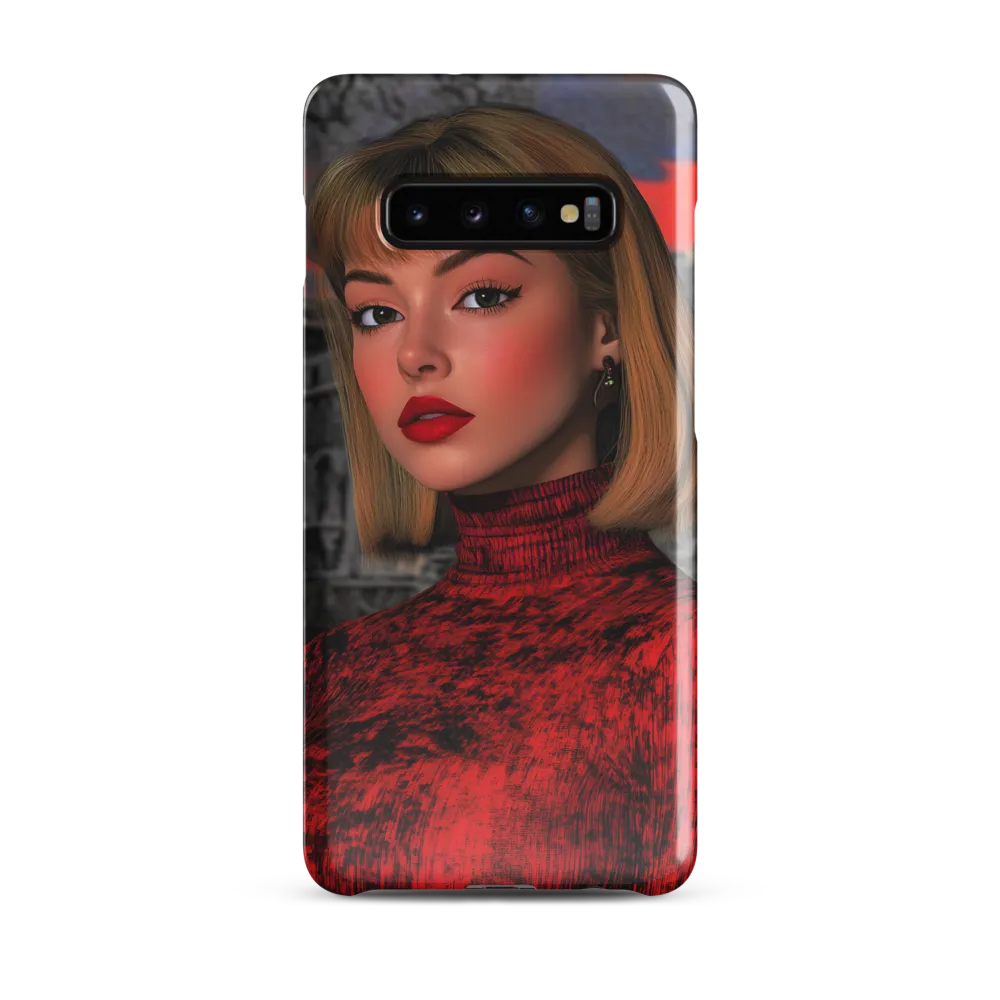 Mystique of the Scarlet Embrace | Phone Case |  S10 Plus | Snap Case | Glossy