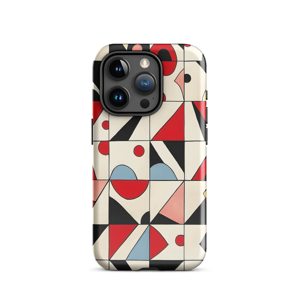 Dynamic Geometric Harmony | Phone Case |  15 Pro | Tough Case | Glossy