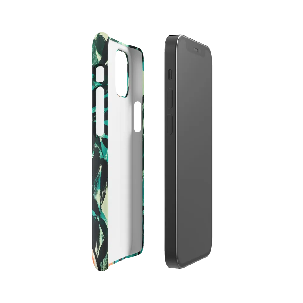 Curious Giraffe in Lush Greenery | Phone Case |  12 Mini | Snap Case | Matte