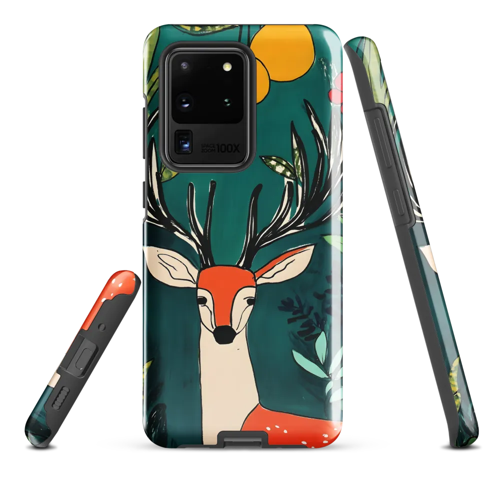 Nature's Embrace: The Majestic Deer | Phone Case |  S20 Ultra | Tough Case | Glossy