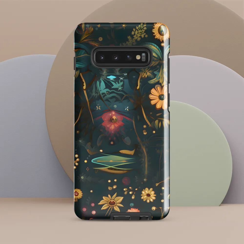 Whimsy in Flora: An Art Nouveau Journey | Phone Case |  S10 Plus | Tough Case | Glossy