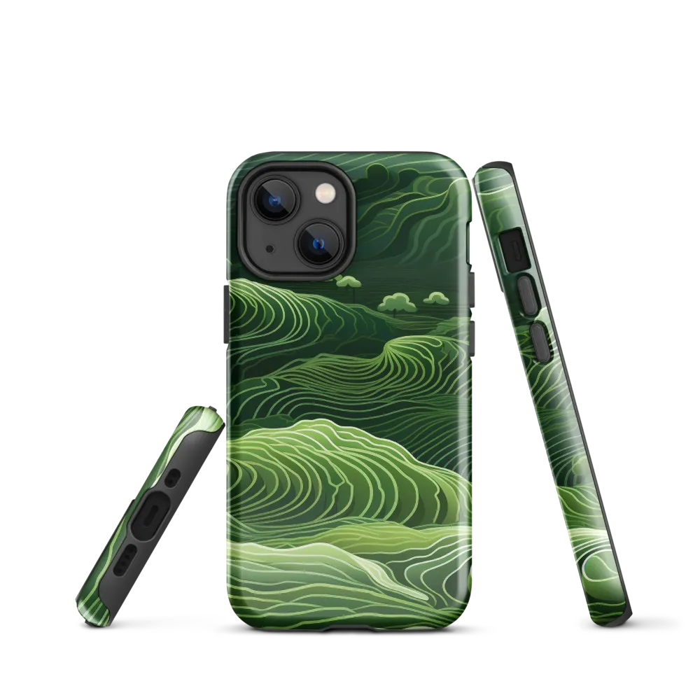 Whispers of Green Hills | Phone Case |  13 mini | Tough Case | Glossy