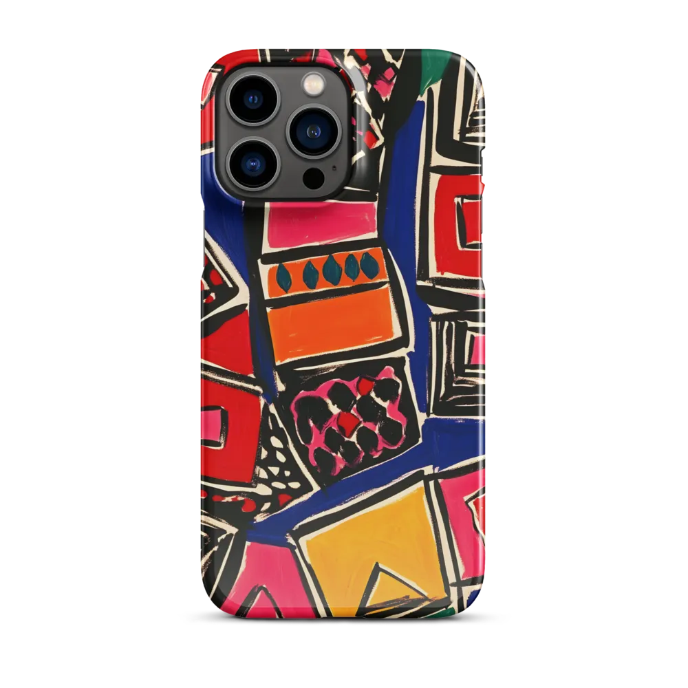 Dynamic Geometric Harmony | Phone Case |  13 Pro Max | Snap Case | Glossy